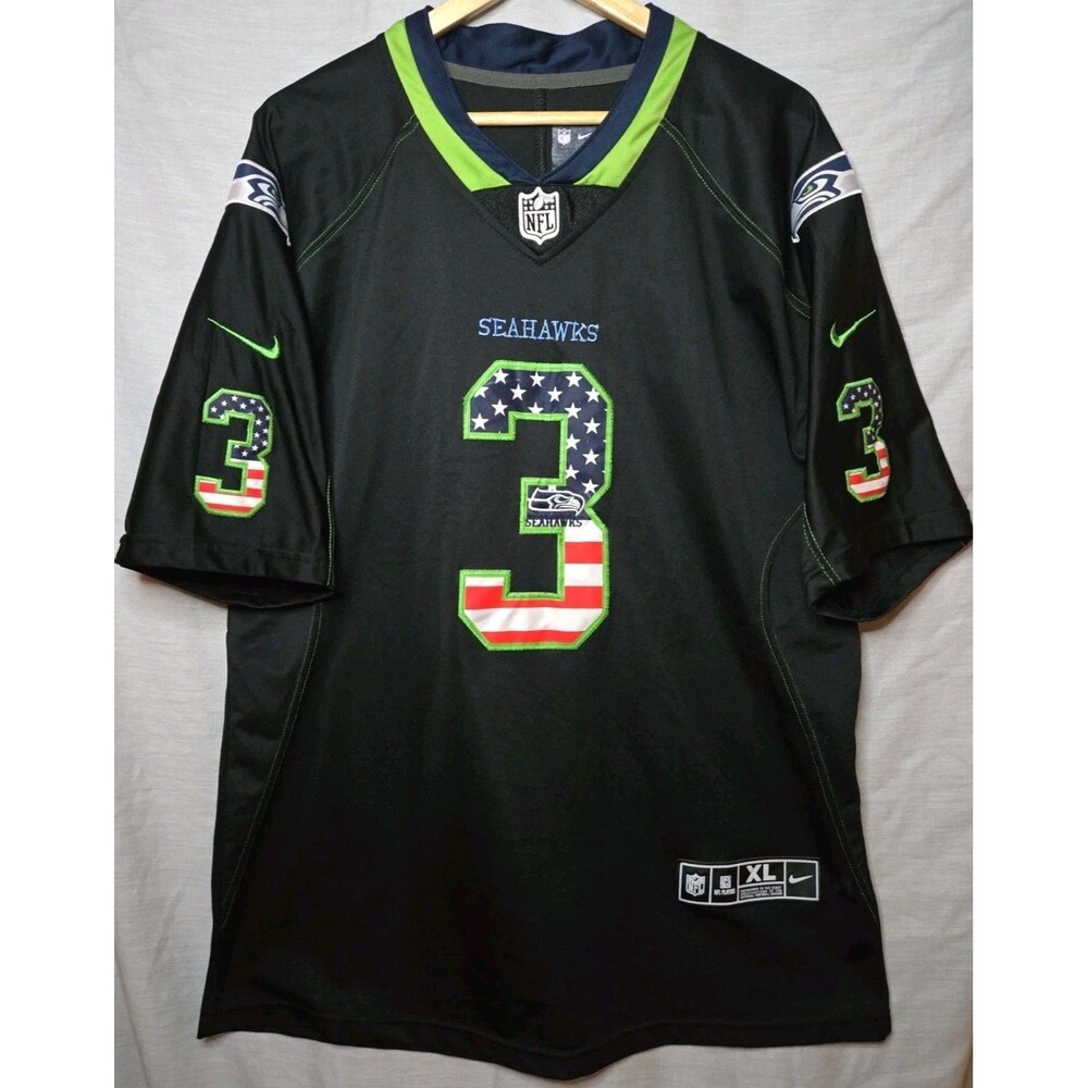 Seattle Seahawks Russell Wilson Nike NFL Team Jersey Sz XL